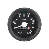 Speedometer Simson S51 - black frame (indicator light) - DPR