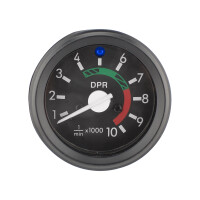 Tachometer Simson S51 - black frame (indicator light) - DPR