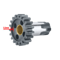 Wheel with hub Jawa 350 type 638, 639, 640 - Czech Republic - 2nd type