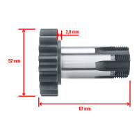 Wheel with hub Jawa 350 type 638, 639, 640 - Czech Republic - 2nd type