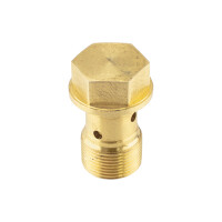 Bottom screw of the float chamber Jawa - Pérák - brass