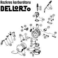 Carburetor Dellorto - Babetta - D16 Tuning - set