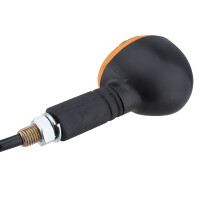 Blinker small round orange with screws - Left