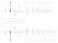 Simson drive shaft spacer D20x32x1