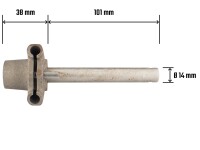 Shift shaft with carrier ČZ 125, 175, 250 Kyvačka