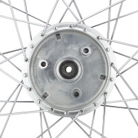 Complete wheel Simson S51 aluminum rim 1.6 x 16 (chrome spoke) - MZA