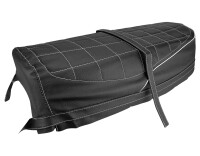 Seat cover ČZ 350 type 472.5 stitched with white edging (no inscription)