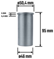 Cylinder liner 50.60 cc - semi-finished product