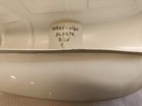 Simson S51 Elektronik white glove box lid tank - DAMAGED