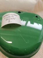 Simson S51 Elektronik box lid tank - green - DAMAGED