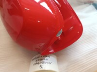 Simson S51 Enduro glove box lid tank - orange - DAMAGED