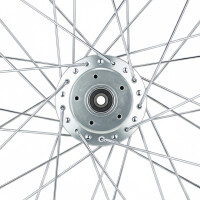 Complete wheel Simson Al. rim 1.6 x16 (chrome spoke) for disc brake - DPR