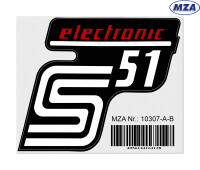 S51 electronic MZA mailbox sticker