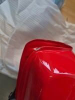 Simson S51 Elektronik box lid tank - orange - MZA - DAMAGED
