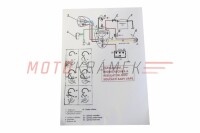 Electrical installation Jawa 175/250,350 Rocker switch - switch in the tank for VAPE