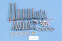 Set of screws for the entire motorcycle ČZ 175/501 scooter - polished stainless steel