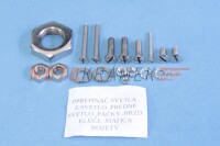 Set of screws for the entire motorcycle ČZ 175/501 scooter - polished stainless steel