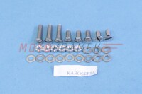 Set of screws for the entire motorcycle ČZ 175/501 scooter - polished stainless steel