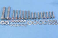 Set of screws for the entire motorcycle ČZ 175/501 scooter - polished stainless steel