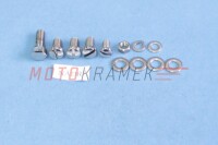 Set of screws for the entire motorcycle ČZ 175/501 scooter - polished stainless steel