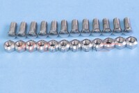 Set of screws for the entire motorcycle ČZ 175/501 scooter - polished stainless steel