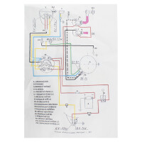 Electrical installation Jawa 350/354 Swingarm - switch in the mask