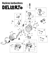 Carburettor Dellorto - Babetta - Original