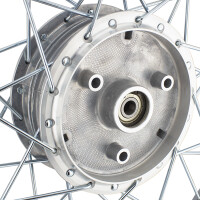 Wheel complete Simson S51 steel rim 1.6x16 (zinc beam)