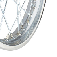 Wheel complete Simson S51 steel rim 1.6x16 (zinc beam)