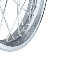 Wheel complete Simson S51 steel rim 1.6x16 (spoke chrome)