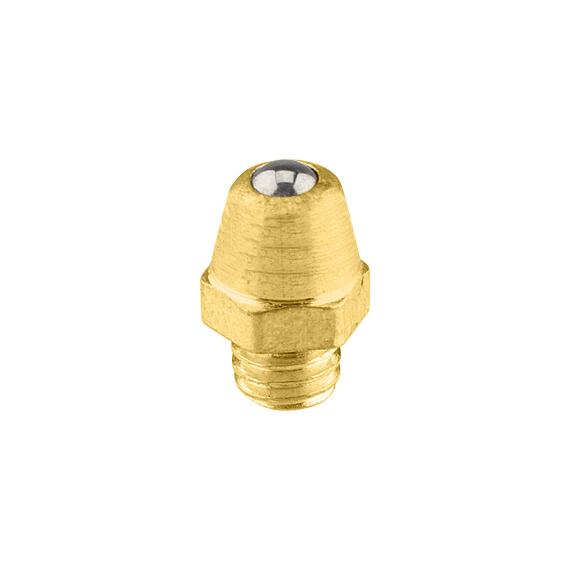 Grease nipple M6 brass - straight
