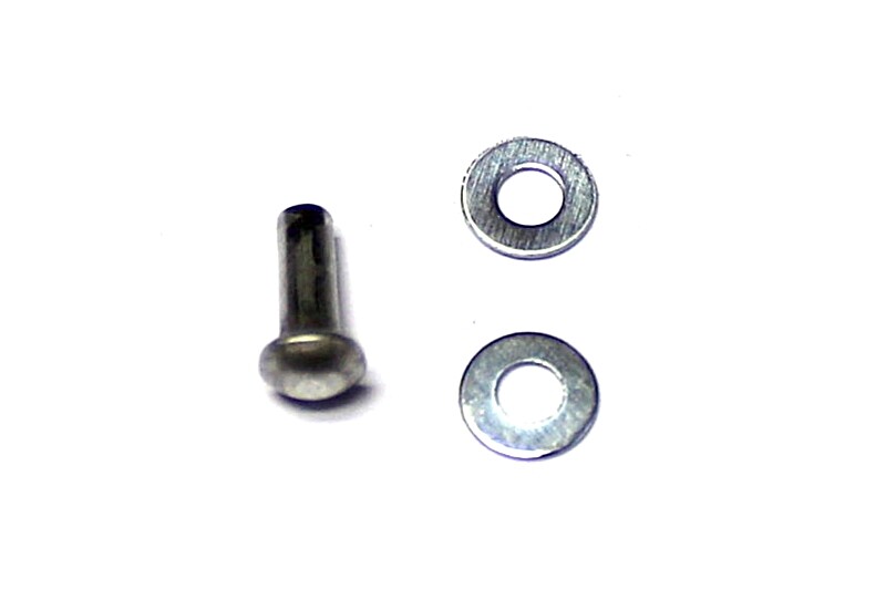 Rivet+washer for felt plate hammer