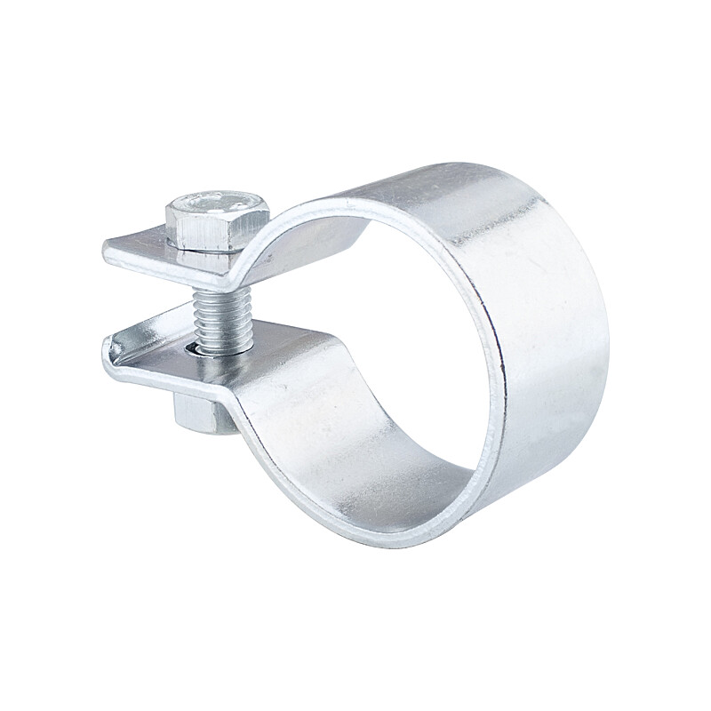 Exhaust clamp ETZ 125, 150 - front - zinc