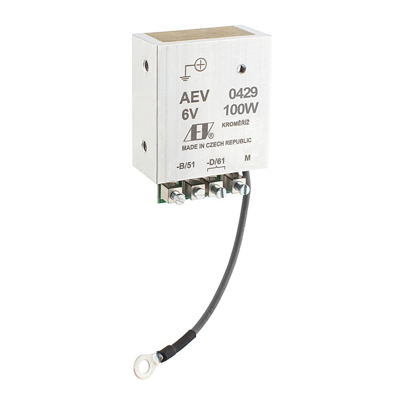 Dynamo regulator 6V 100W AEV with grounding (-)