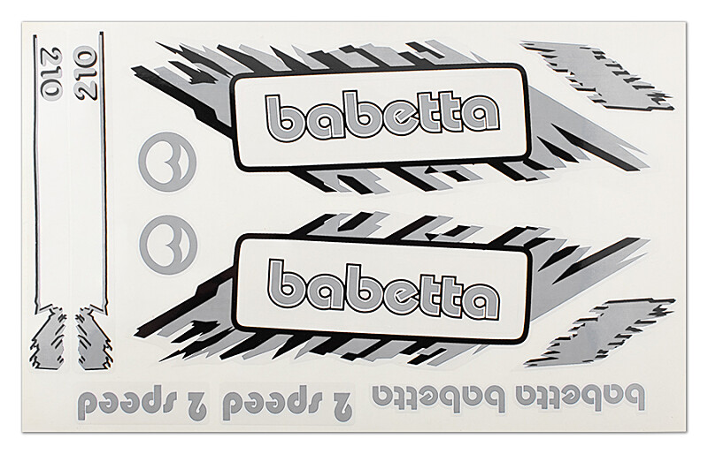 Babetta sticker set - gray