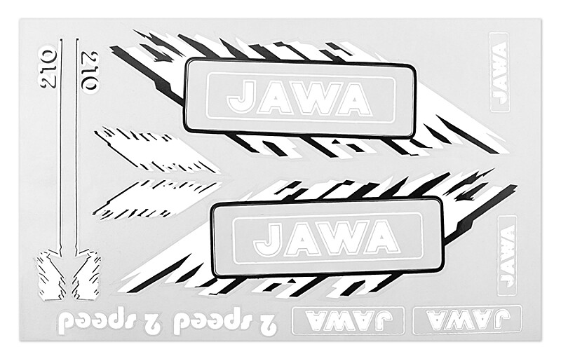 Jawa sticker set - Babetta - white