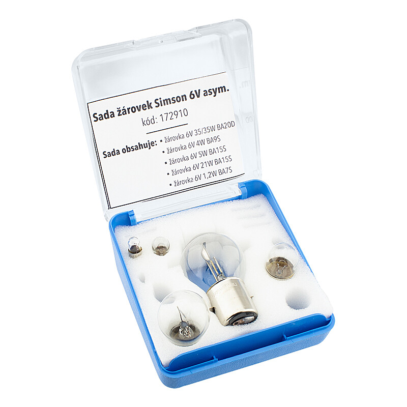 Set of bulbs Simson 6V asym.