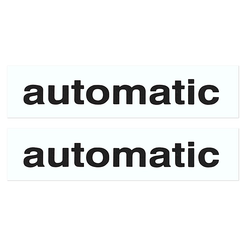Automatic sticker black - set