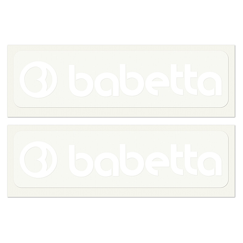 Sticker Babetta white 13.5x2.5 - 2 pcs.
