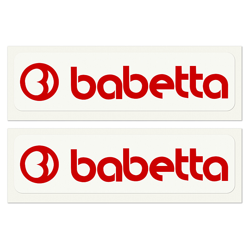 Sticker Babetta red 13.5x2.5 - 2 pcs