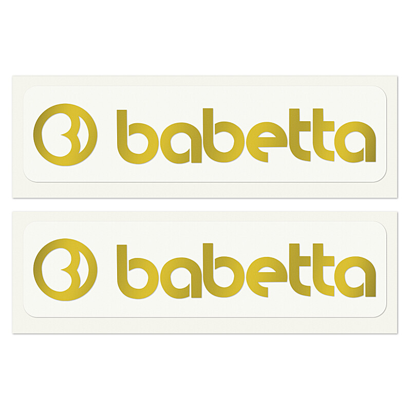Sticker Babetta gold 13.5x2.5 - 2 pcs.