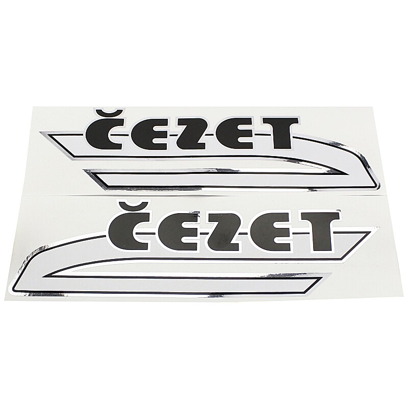 Sticker Cezet inscription black - set
