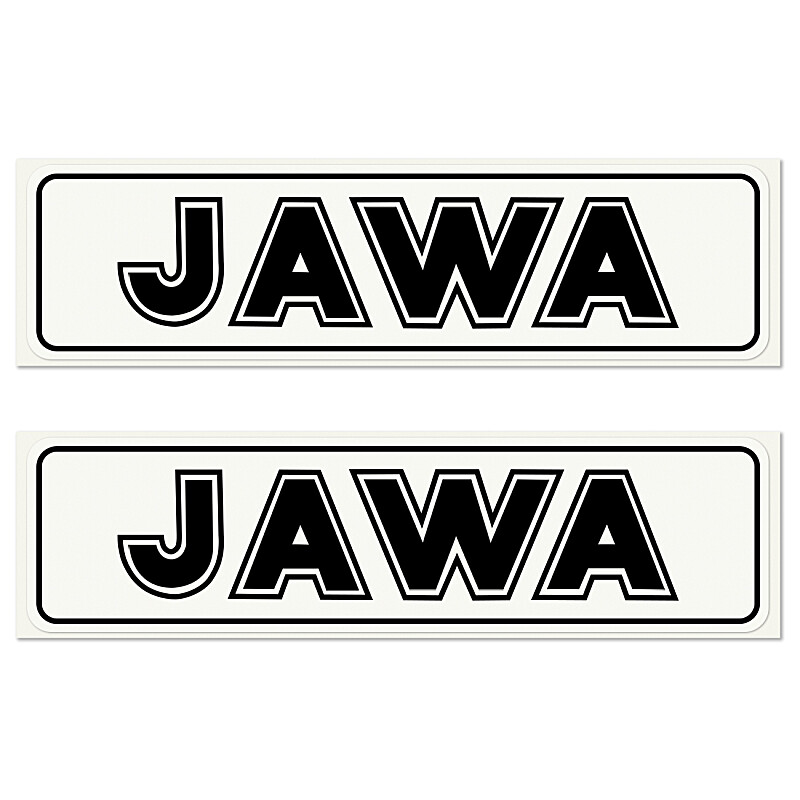 Jawa sticker - black 14.5x4 - 2 pcs.