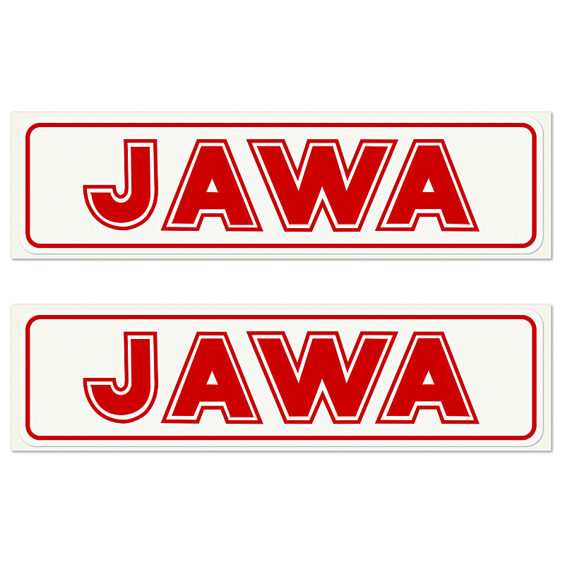 Sticker Jawa - red 14.5x4 - 2 pcs.