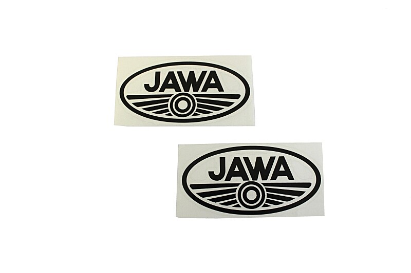 Sticker Jawa O black 10x5 - 2 pcs.