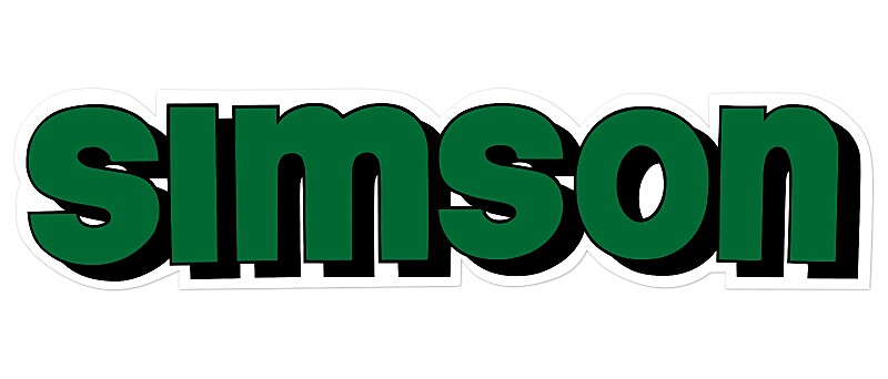 Sticker Simson green - 1 pc.
