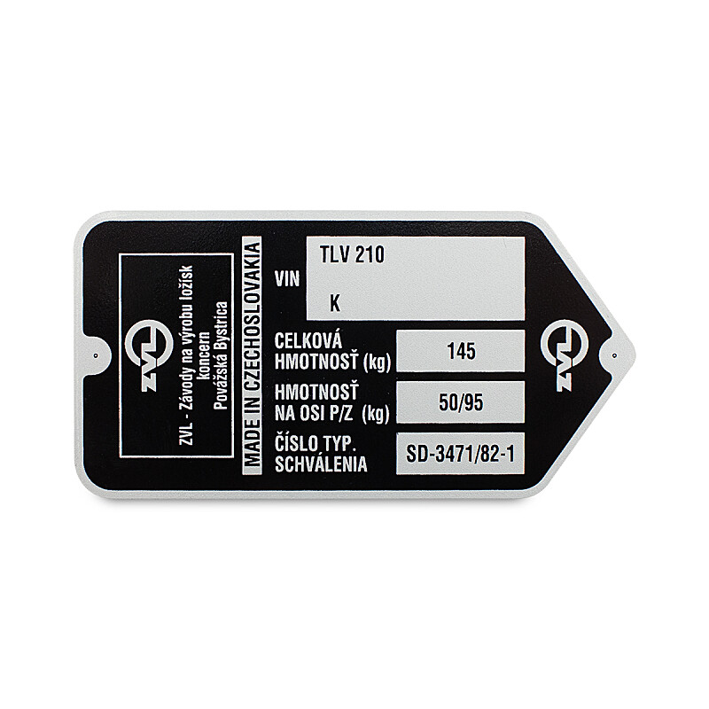 Frame label Babetta 210