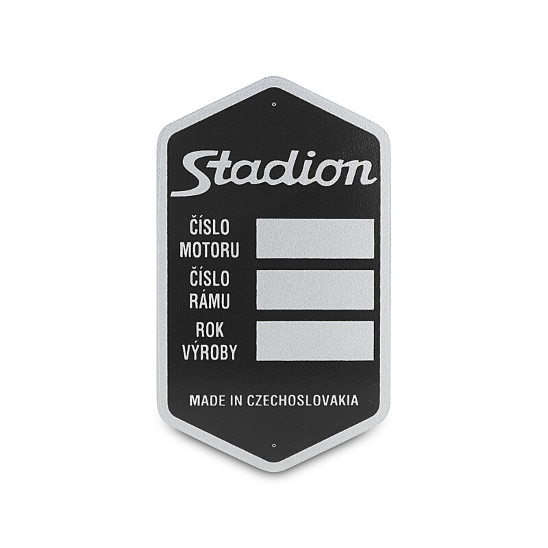 Frame label black Stadium