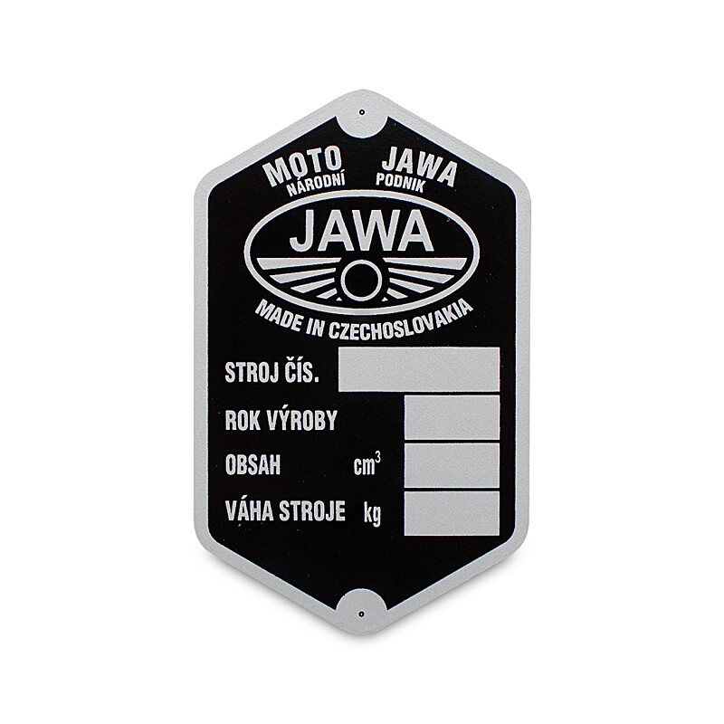 Frame label JAWA 150 Kyvačka