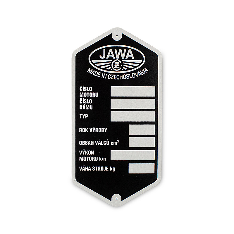 Frame label JAWA/ČZ 250/350